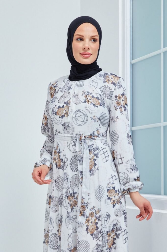 Grey Floral pattern