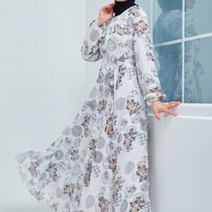 Grey Floral pattern