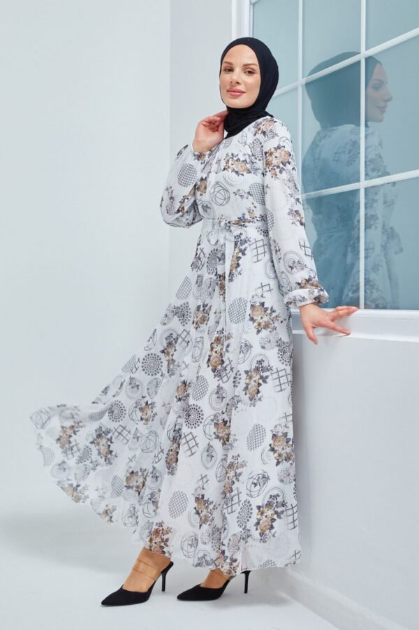Grey Floral pattern