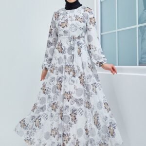 Grey Floral pattern