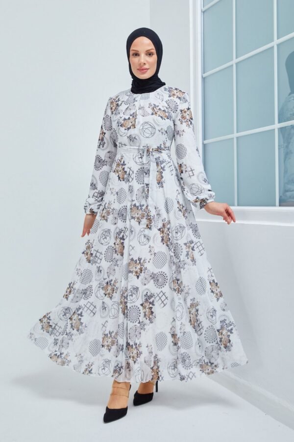 Grey Floral pattern
