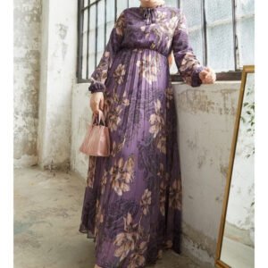 Purple-Modest Dress- in Style