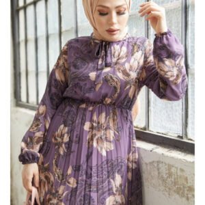 Purple-Modest Dress- in Style