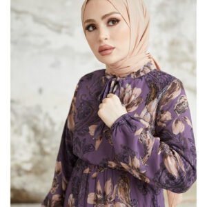 Purple-Modest Dress- in Style