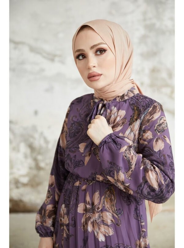 Purple-Modest Dress- in Style