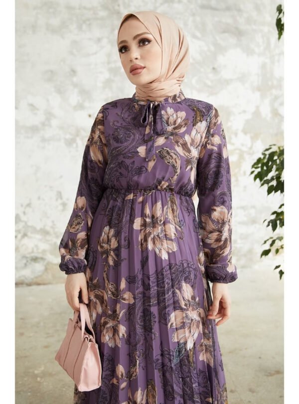 Purple-Modest Dress- in Style
