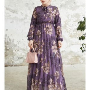 Purple-Modest Dress- in Style
