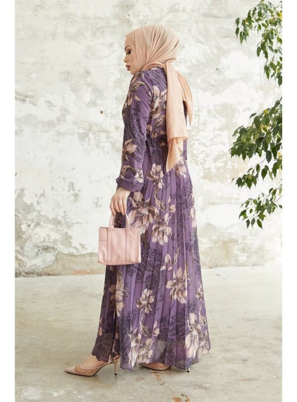 Purple-Modest Dress- in Style